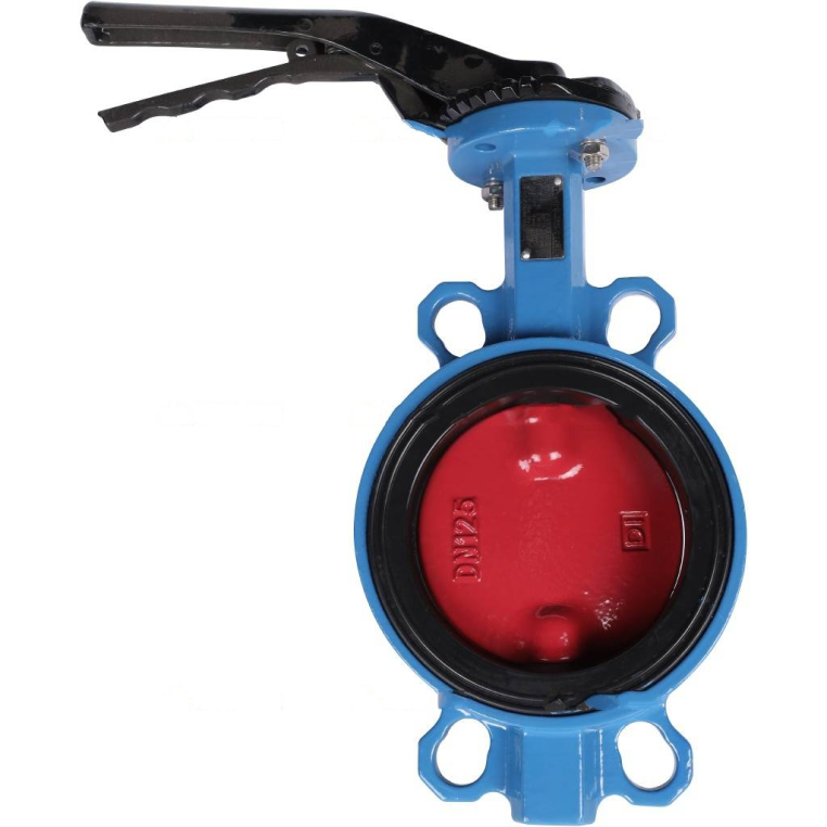 VPI4448-02EP0125 Tecofi Затвор дисковый поворотный межфланцевый Tecfly с ручкой, корпус и диск ковкий чугун, манжета EPDM, PN16, DN 125