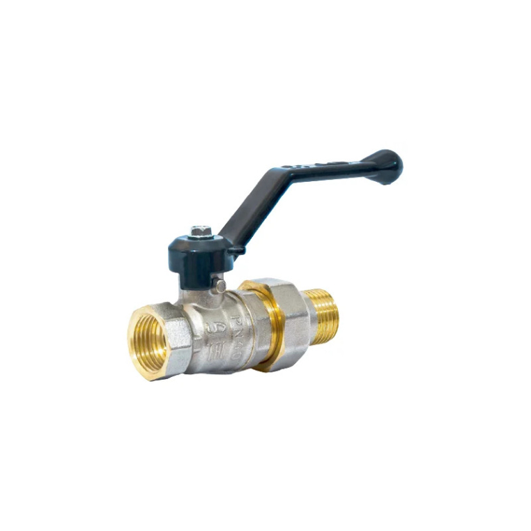 Кран Pride LD НВ 1/2" с разъемным соединением компактный полный проход ручка (LD 47.307.15.2)