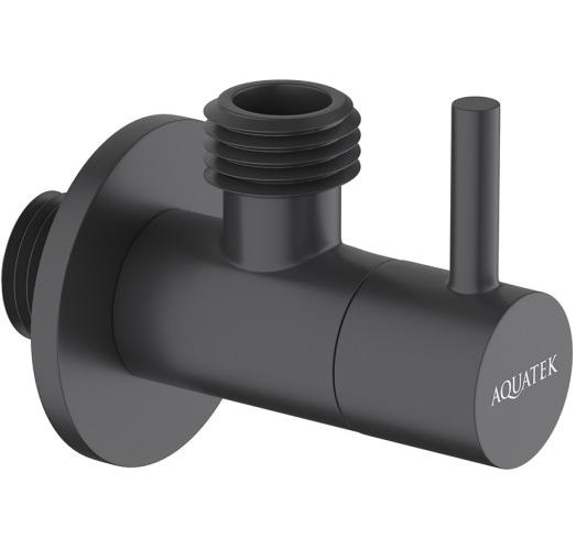 Вентиль угловой Aquatek AQ2452MB черный