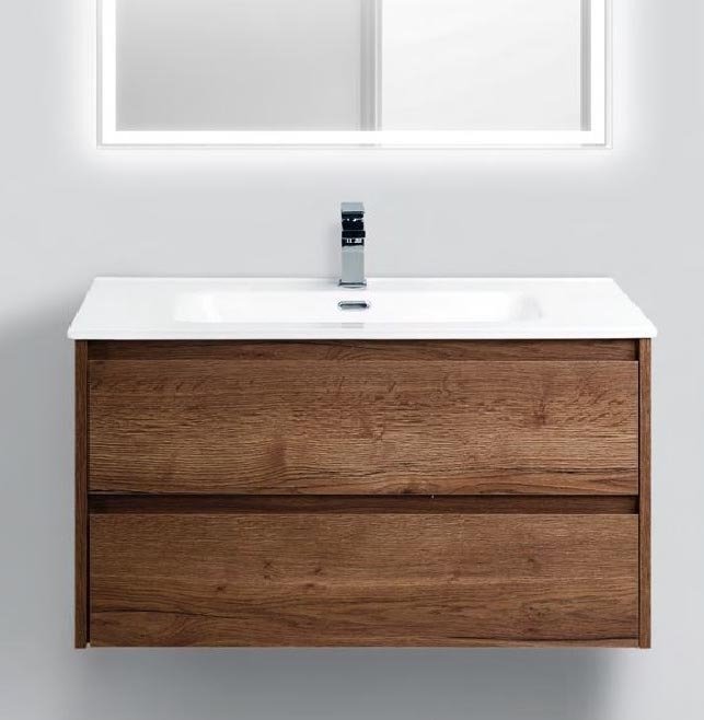 Тумба под раковину BelBagno Kraft 90 см KRAFT-900-2C-SO-RT Rovere Tabacco