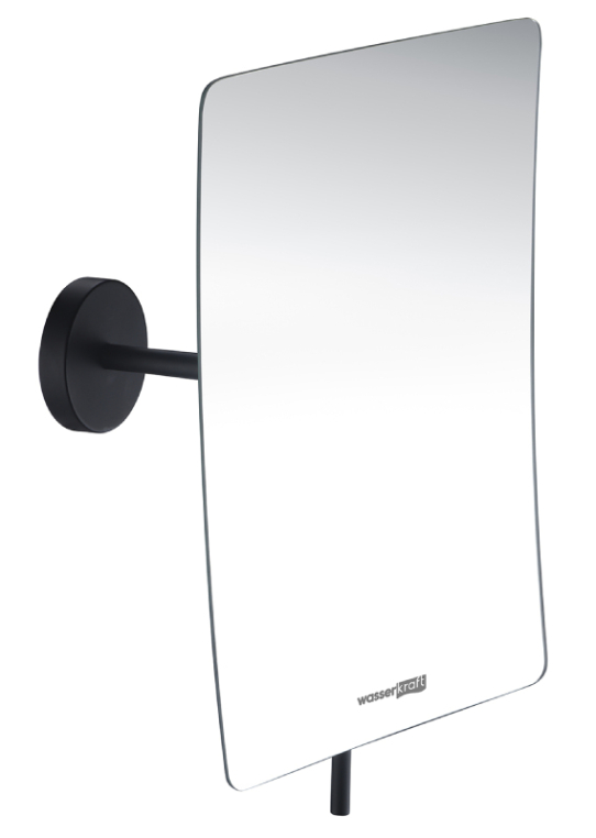 Зеркало WasserKraft K-1001BLACK с 3-х кратным увеличением