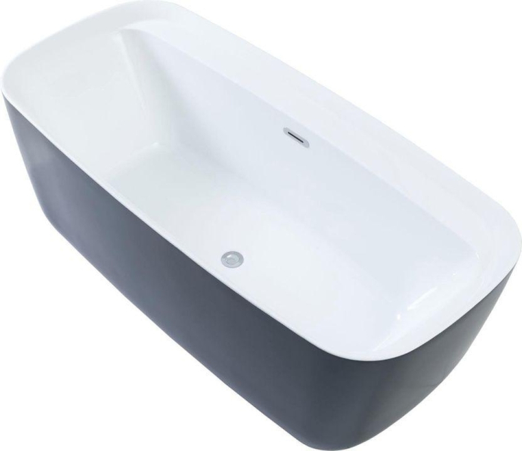 Акриловая ванна Aquanet Family Fine 170x78 95778 Gloss Finish панель Black matte 95778-GW-MB