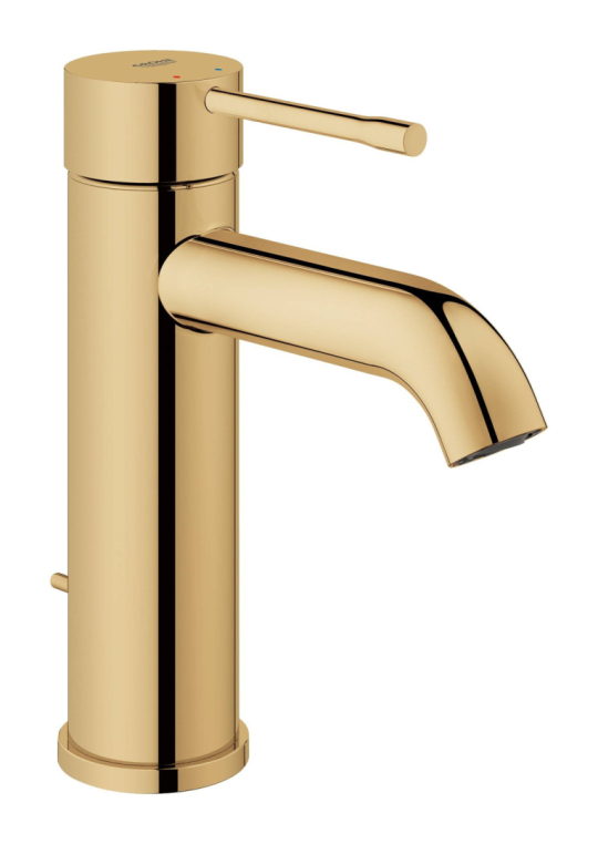 Смеситель для раковины GROHE Essence New 23589GL1 с донным клапаном, холодный рассвет глянец
