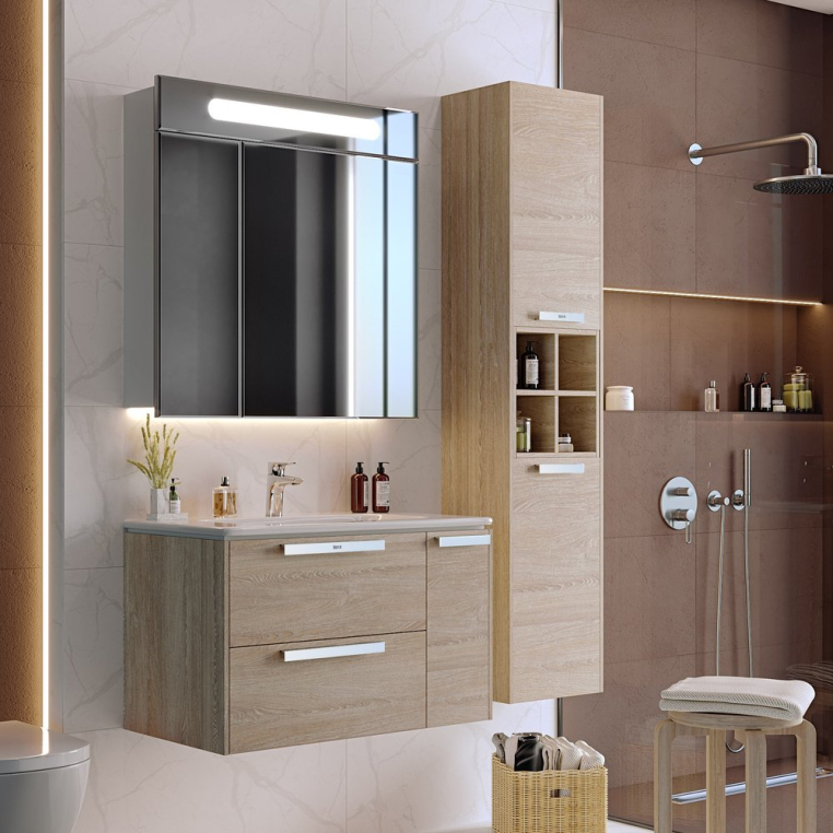 Комплект мебели Roca Lago 80 светлый дуб (857296444+32799C000+ZRU9000033)