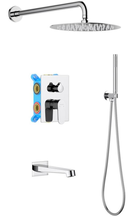 Душевая стойка Aquatek Оберон AQ1273CR хром