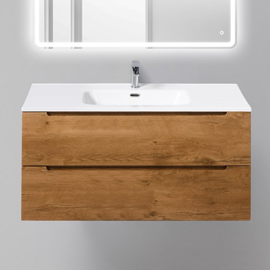Тумба с раковиной BelBagno Etna 100 rovere nature (ETNA-1000-2C-SO-RN-P+BB1000ETL)