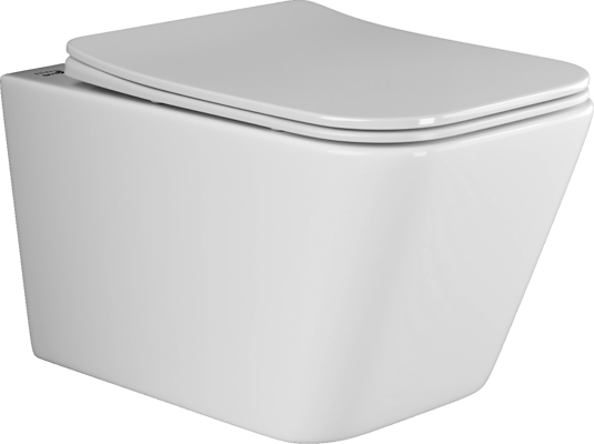 Подвесной унитаз Ceramica Nova Metric с микролифтом, безободковый CN3007