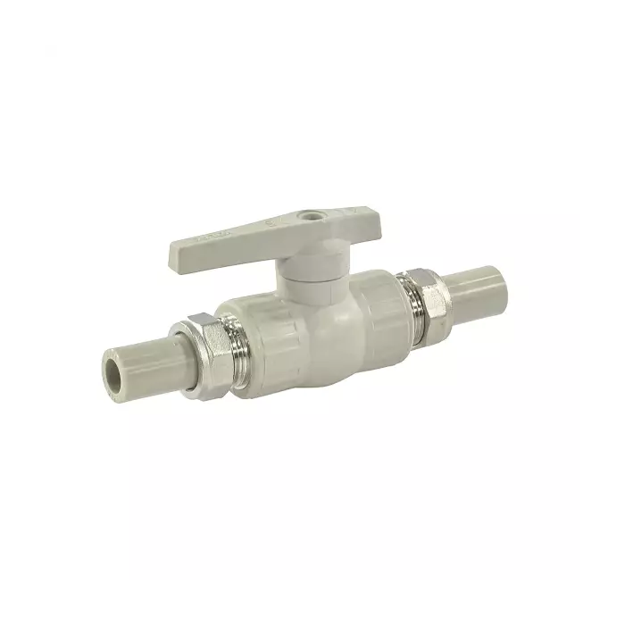 Кран шаровой PP-R полнопроходной серый Дн 20х3/4" VALFEX 20246020Г