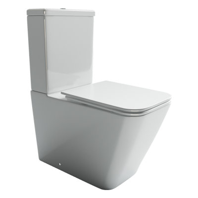 Напольный унитаз Ceramica Nova Cubic с бачком и микролифтом, безободковый CN1803