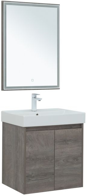 Мебель для ванной Aquanet Nova Lite 60 дуб рошелье (2 дверцы) 00302533
