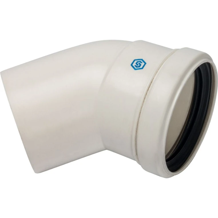 STOUT Отвод 45° Ø80 м/п PP-FE (SCA-8080-000045)