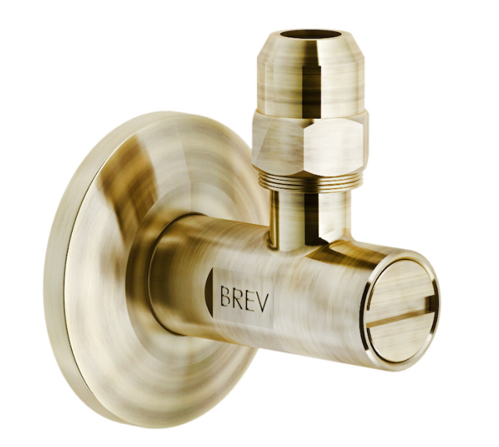 Вентиль запорный Nobili Shower AV00121BR с фильтром, бронза