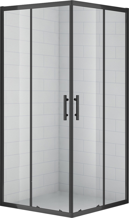 Душевой уголок Cezares Eco 100x100 ECO-O-A-2-100-C-NERO