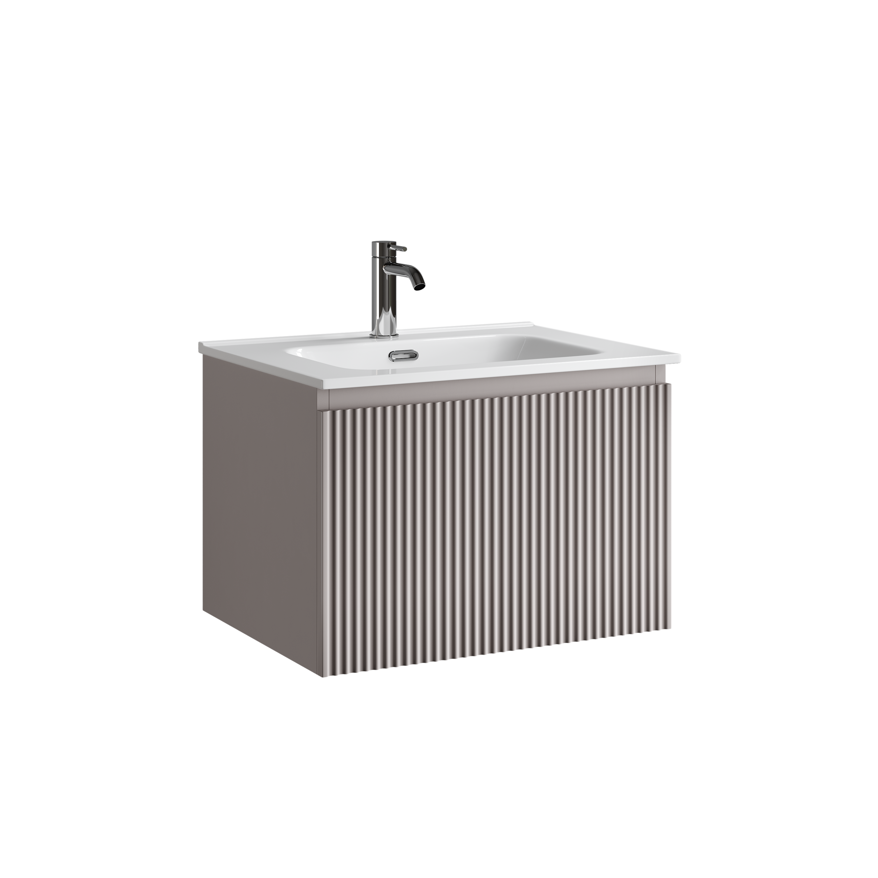 Тумба подвесная SANCOS Snob R 1.0 590х445х406, c одним ящиком оснащенным доводчиками, Doha Soft , арт. SNR1.060SM