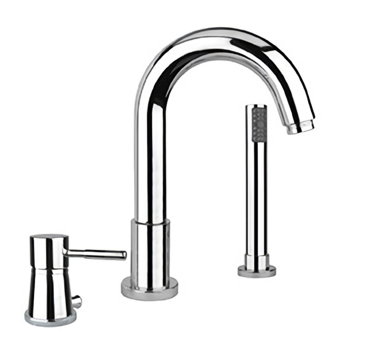 Смеситель на борт ванны Webert Rimini RI850701015, хром (внешняя часть)