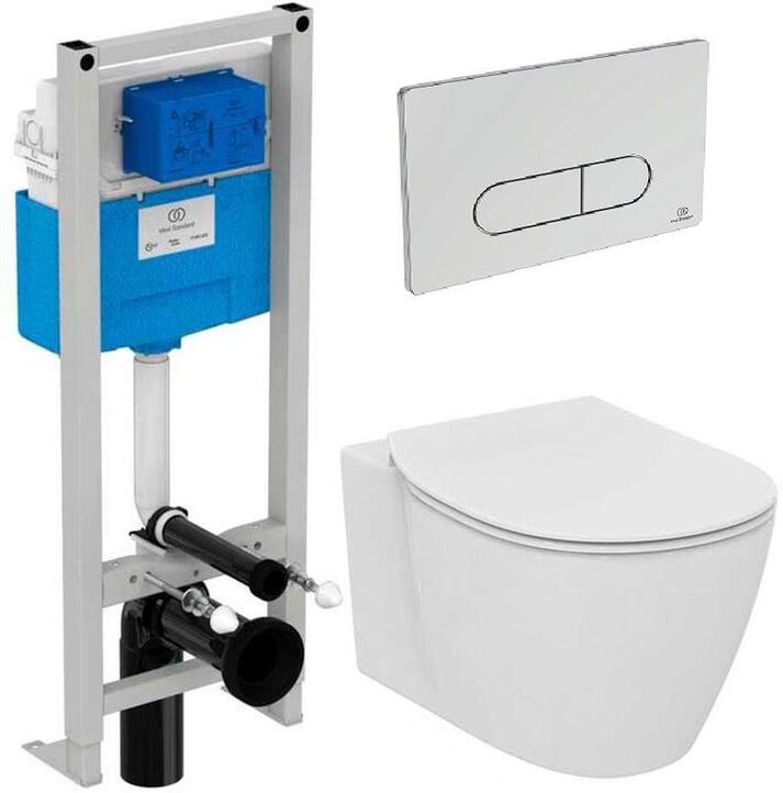 Унитаз подвесной с инсталляцией и кнопкой Ideal Standard ProSys R030701