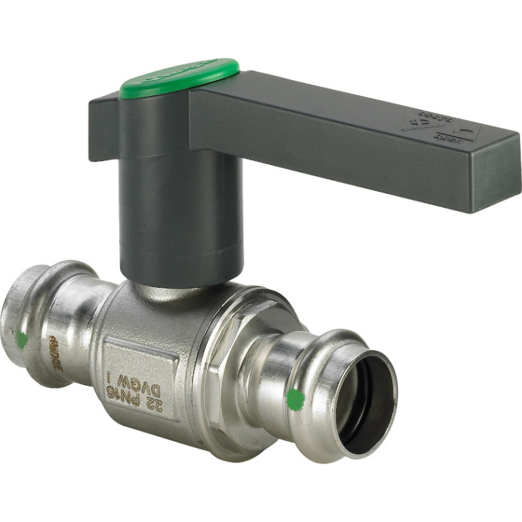 Кран шаровой Easytop Inox Viega SC-Contur 22 нержавеющая сталь (554743)