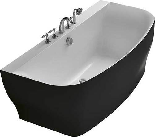 Акриловая ванна BelBagno 165х78 BB74-NERO
