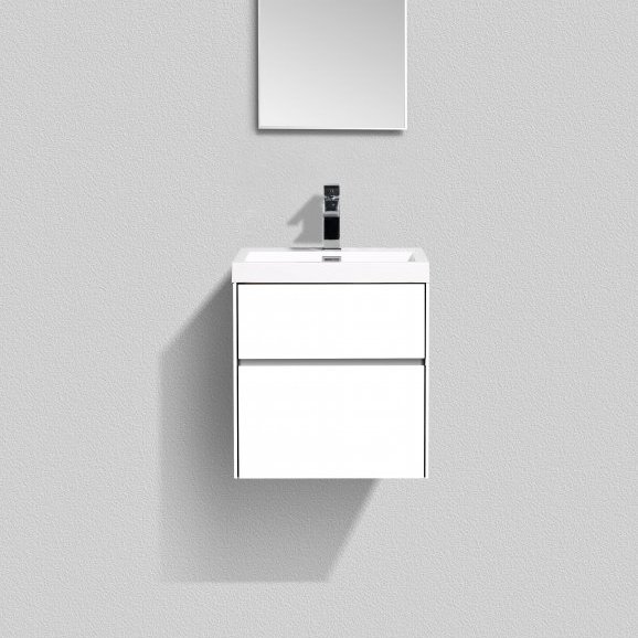Тумба под раковину BelBagno Pietra Mini 50 AS bianco lucido (PIETRA MINI-500AS-2C-SO-BL)