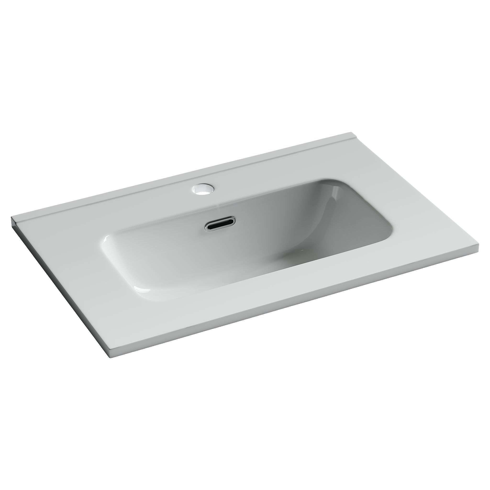 CN7025 Раковина мебельная накладная Compact 610x395x170, цвет белый