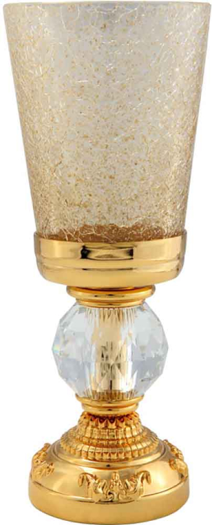 Cтакан настольный Migliore Cristalia 16821 стекло/золото/Crystal