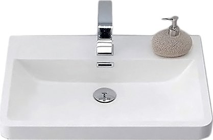 Раковина BelBagno Piramide 65 прямоугольная (PIR-650-LVB)