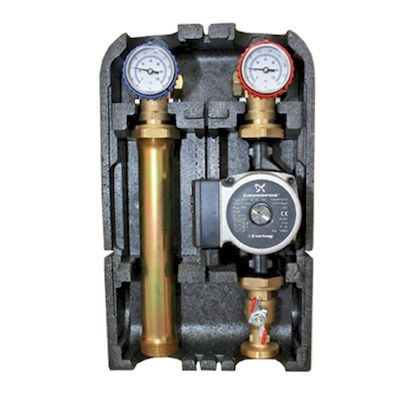 STOUT Насосная группа с прямым контуром 1 1/4″ с насосом UPSO 32‑65 в теплоизоляции DN 32, 42 kW [DT10 °C] (SDG-0001-003202)