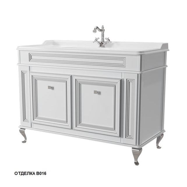 Тумба под раковину Caprigo Fresco 120 см bianco alluminio 10616SN-В016