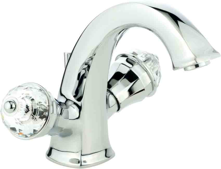 Смеситель для раковины Migliore Korona 27312 ручки CRYSTAL хром