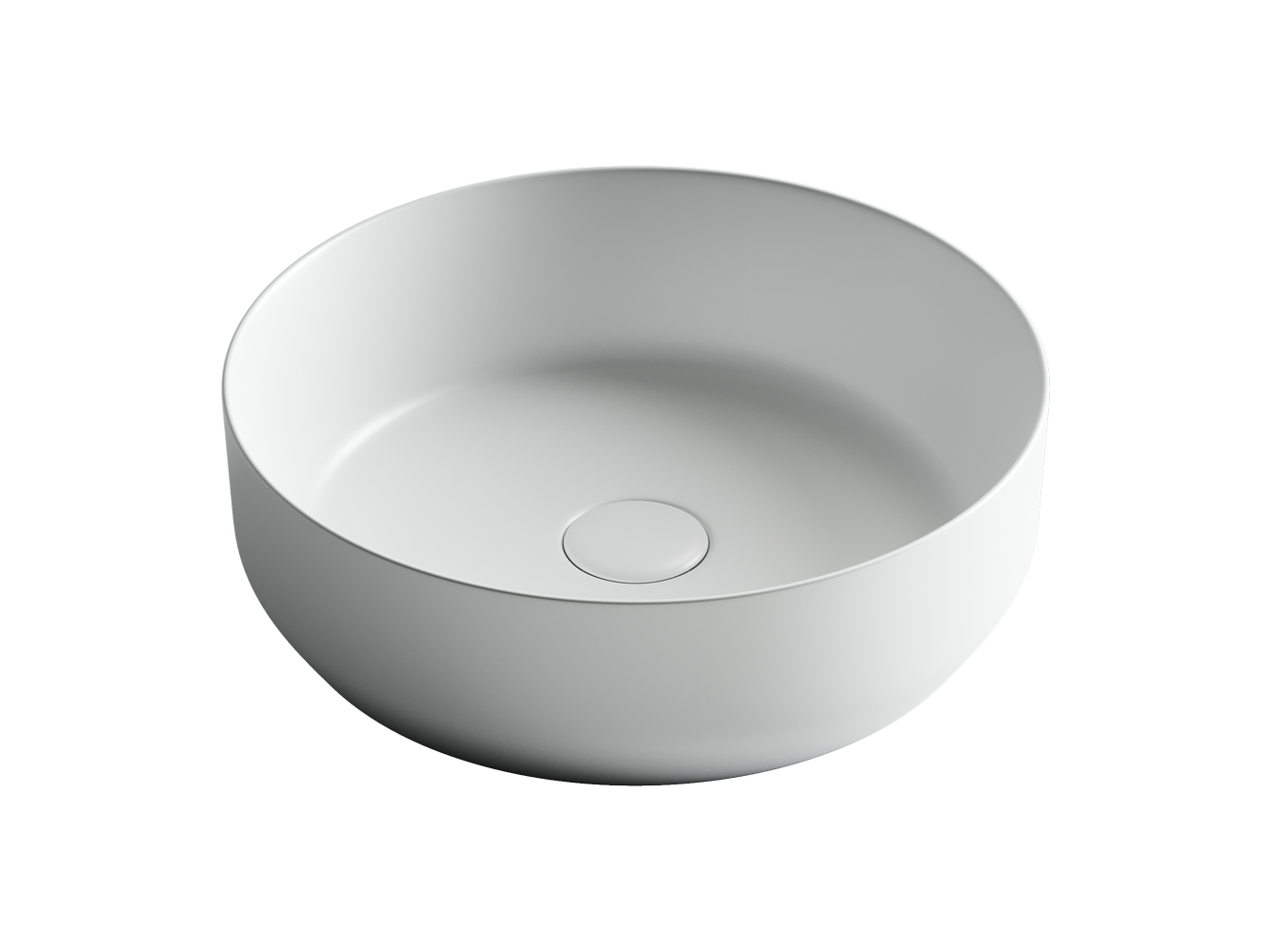 Накладные раковины CERAMICANOVA CN6022MW Умывальник чаша накладная круглая (цвет Белый Матовый) Element 390*390*120мм