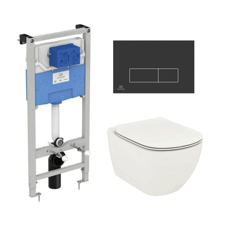 Подвесной унитаз с инсталляцией Ideal Standard T3868V1/121A6
