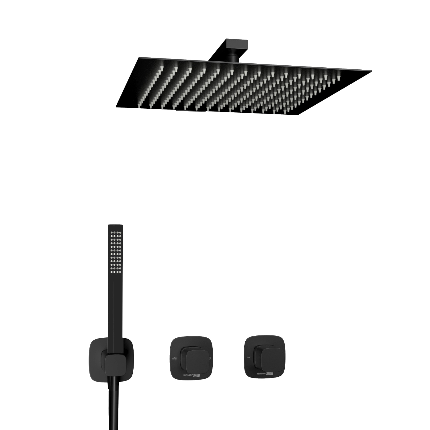 A9151.264.219.162.327.242.217  Встраиваемый комплект для душа с верхней душевой насадкой и лейкой