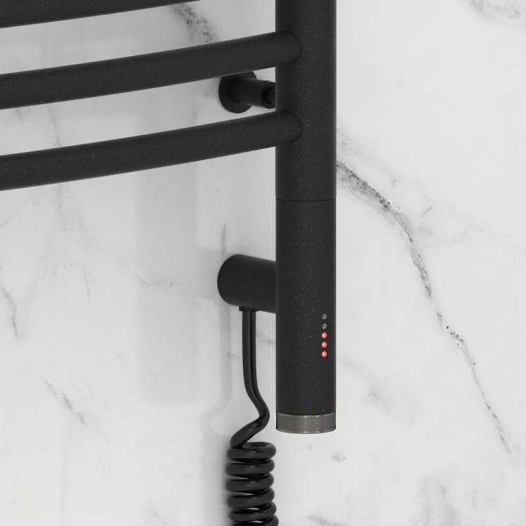 Электрический полотенцесушитель Сунержа Богема 3.0 выгнутая 1200x500 МЭМ Пр. темный титан муар (15-5803-1250)