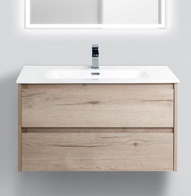 Тумба под раковину BelBagno Kraft 90 см KRAFT-900-2C-SO-RGB Rovere Galifax Bianco