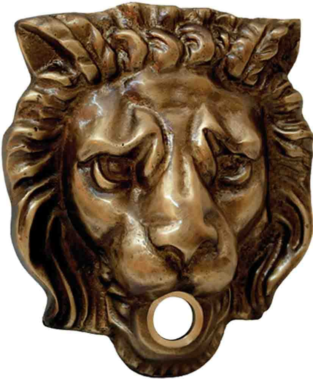Панель декоративная Голова Льва для крана  Migliore Artistica 18437 бронза d-200 mm