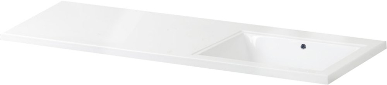 Раковина со столешницей BelBagno  120 на стиральную машину  прямоугольная (BB1200/480-LV-MR-R)