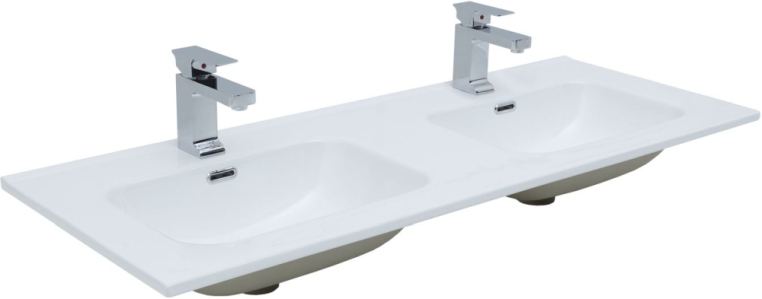 Раковина для тумбы Aquanet Flat 120 (двойная) 00254367