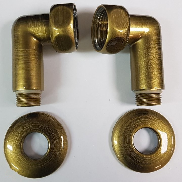 Угловое соединение Terminus 1" x 1/2" г/ш (бронза) 2шт (741SCH1004 бронза)