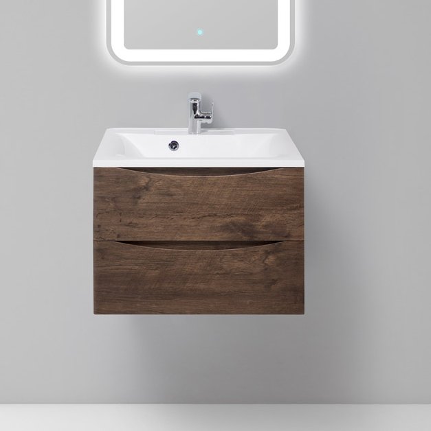 Тумба под раковину BelBagno Marino 65 rovere moro (MARINO-650-2C-SO-RW-P)