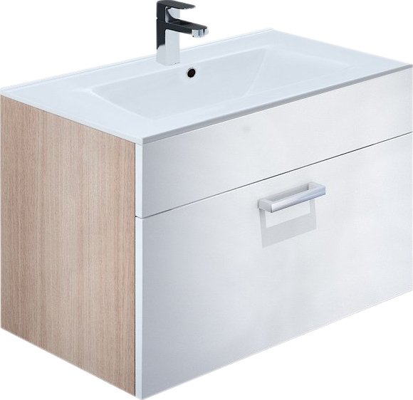 Тумба с раковиной IDDIS Mirro 80 (MIR80W2i95+0138000I28)