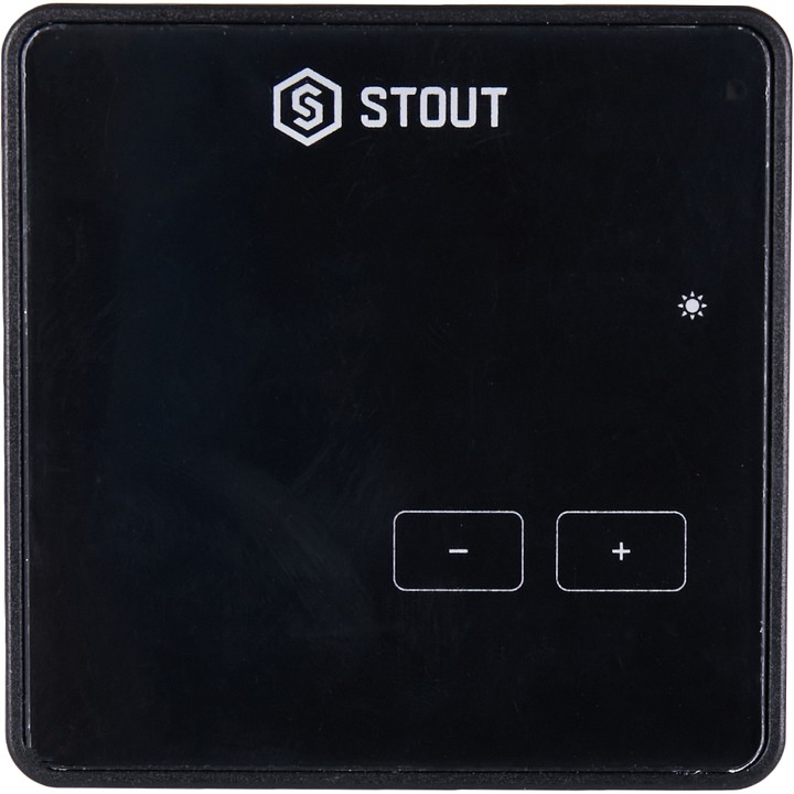 STOUT Проводной комнатный регулятор R-9z, черный (STE-0101-009004)