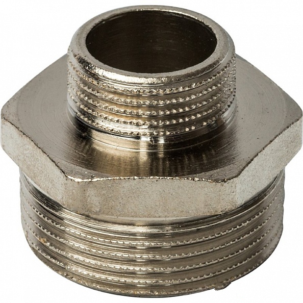 Ниппель с наружной резьбой STOUT (SFT-0004-011234) НН переходной никелированный 11/2X3/4
