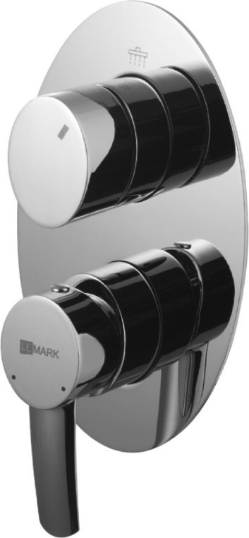 Смеситель для ванны встраиваемый LEMARK Atlantiss LM3227C двухпозиционный.