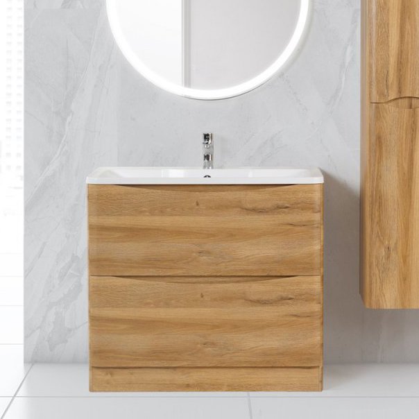 Тумба под раковину BelBagno Acqua 100 напольная rovere rustico (ACQUA-1000-2C-PIA-RR)
