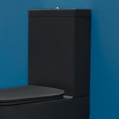 Бачок для унитаза моноблока Kerasan Aquatech (без механизма слива), цвет черный матовый 378130