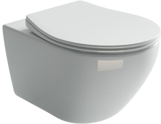 Подвесной унитаз Ceramica Nova Pearl с микролифтом, безободковый CN8001