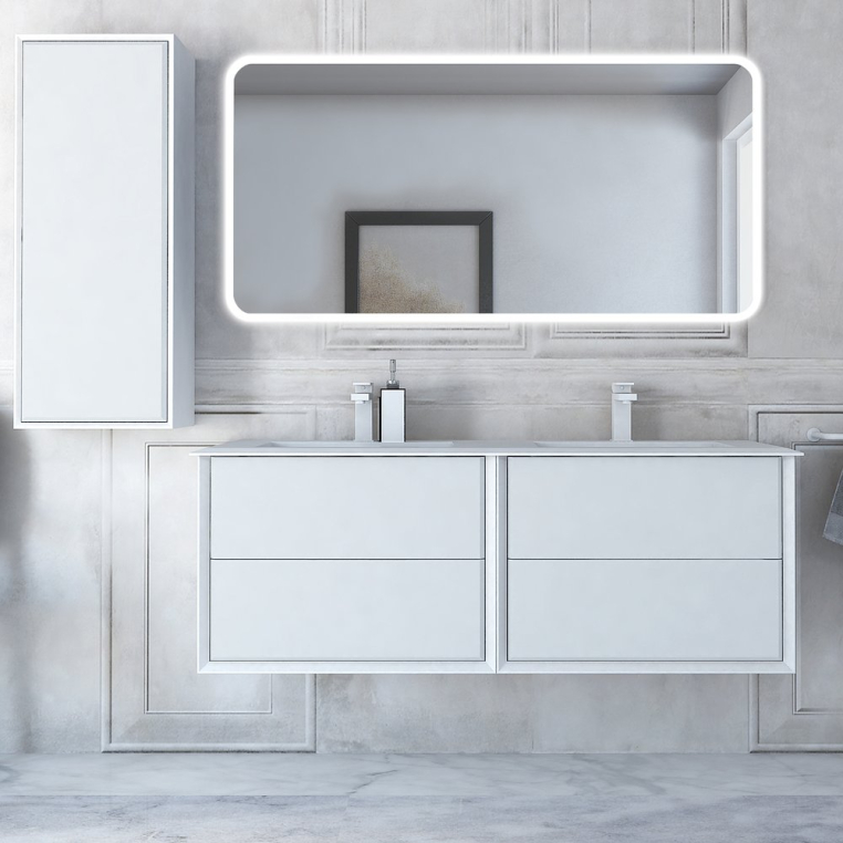 Комплект мебели Cezares Bellagio 140 bianco opaco (50215+54714+44994)