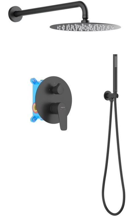 Душевая стойка Aquatek Бетта AQ1172MB черный