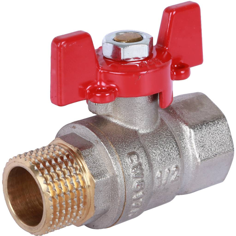 Шаровой кран ROMMER (RBV-0004-0210215) 1/2 ВН/НР, ручка бабочка