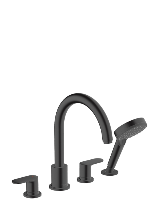 Смеситель на край ванны Hansgrohe Vernis Blend 71456670 черный
